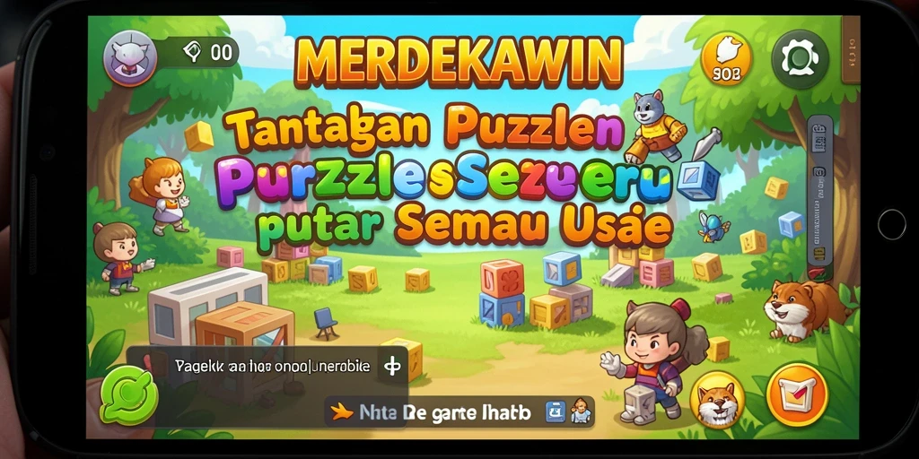 Tampilan gameplay menarik dengan berbagai tantangan puzzle.