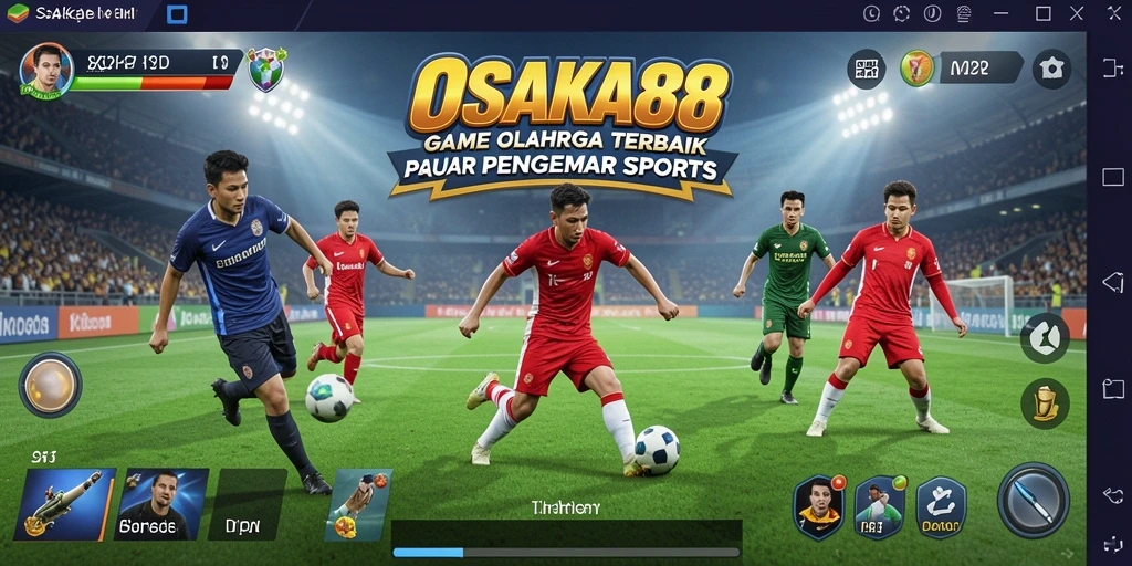 Tangkapan layar gameplay OSAKA88 menunjukkan keseruan bertanding olahraga.