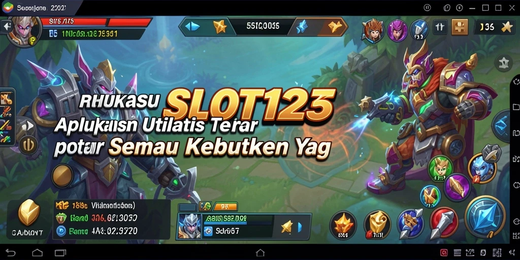 Tampilan antarmuka utama SLOT123 yang simpel dan efektif.